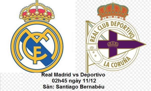 Soi kèo cá cược Real Madrid vs Deportivo, 02h45 ngày 11/12 :Chiến thắng trong tầm tay 7