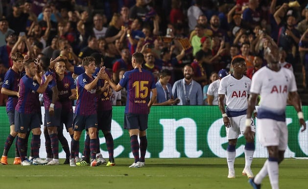 Tỷ lệ cược Tottenham vs Barcelona lúc 2h ngày 4/10 vòng 2 Cup C1 1