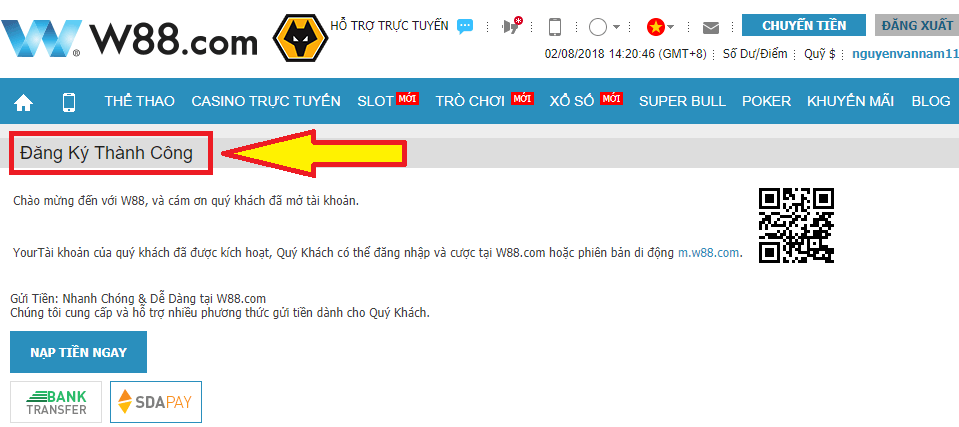 Các bước đăng ký tài khoản w88 Cac buoc dang ky tai khoan w88